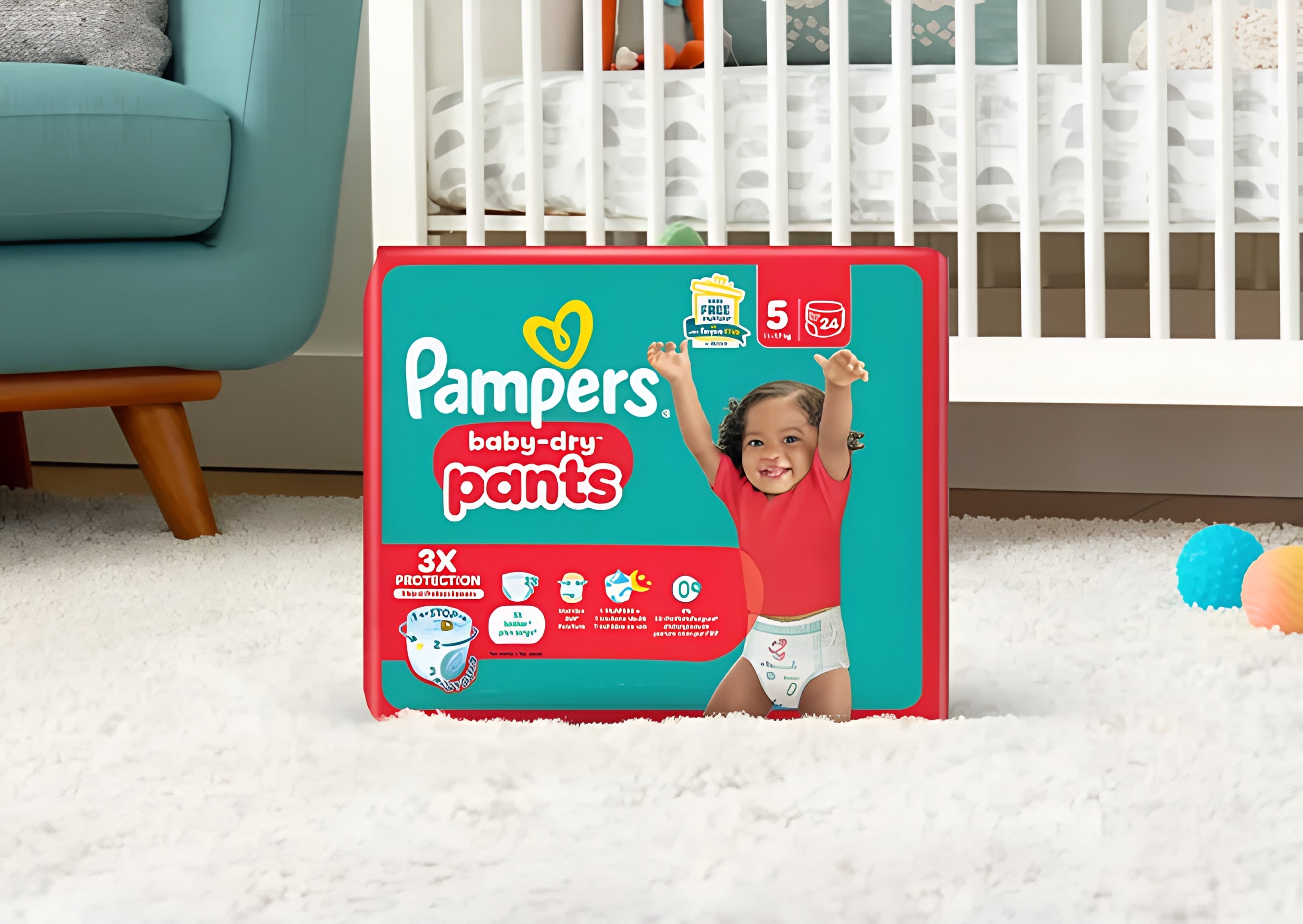 Culottes Pampers Baby-Dry Pants Taille 3 – Couches-culottes ultra absorbantes pour bébés de 6 à 11 kg – Livraison rapide 24h Coucouche.fr