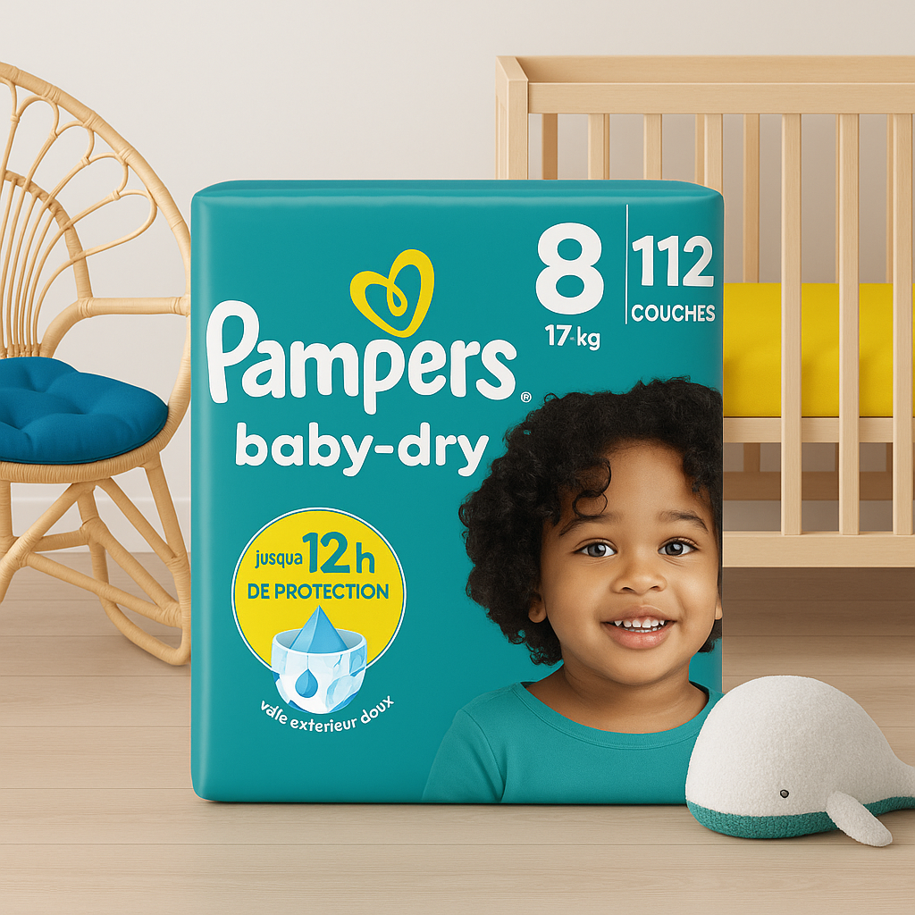 Baby Dry Taille 8 - Lot de 112 couches