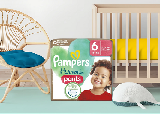 Culottes Pampers Harmonie Pants Taille 6 – Écologiques, douces et faciles à enfiler pour enfants de 15 kg+ – Livraison rapide Coucouche.fr